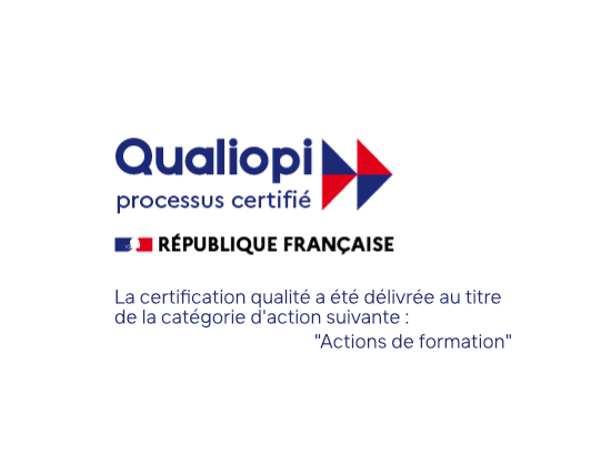 Le logo attestant de notre certification Qualiopi par Qualitia pour les actions de formation